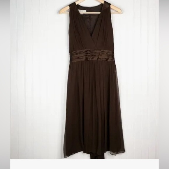 Rich Chocolate Sleeveless Dress - Picture 1 of 4